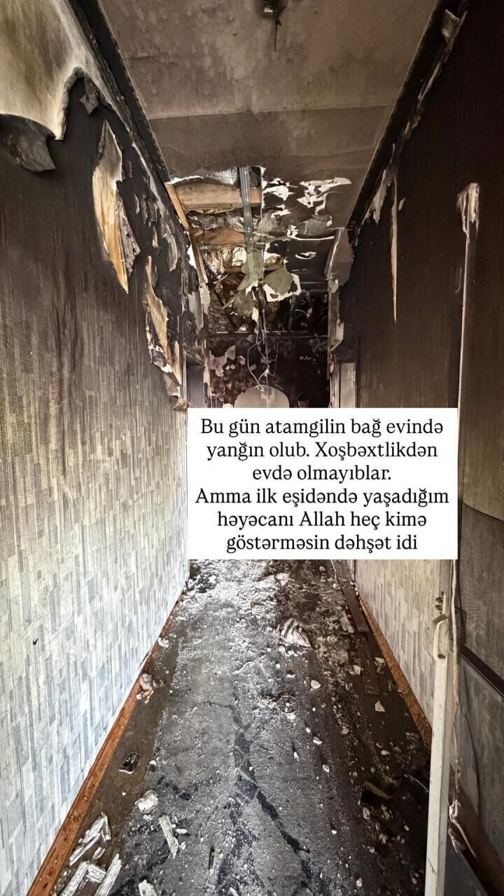 Пожар в доме известного азербайджанского блогера