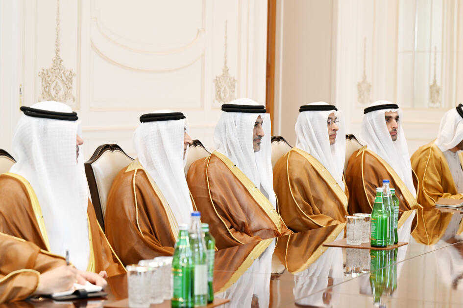 Президент Ильхам Алиев принял делегацию Объединенных Арабских Эмиратов