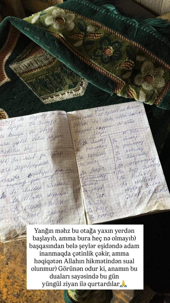 Пожар в доме известного азербайджанского блогера