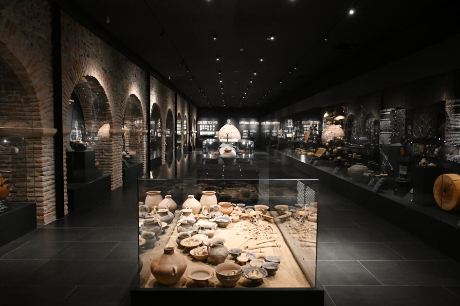 Лейла Алиева и Арзу Алиева приняли участие в открытии после восстановления историко-архитектурных памятников в Шеки