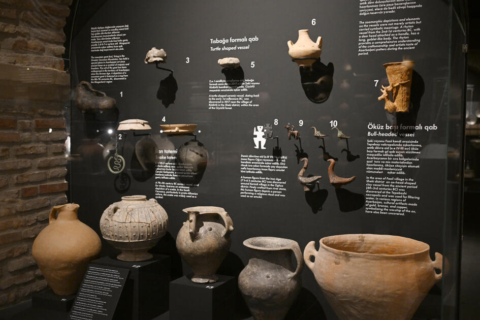 Лейла Алиева и Арзу Алиева приняли участие в открытии после восстановления историко-архитектурных памятников в Шеки