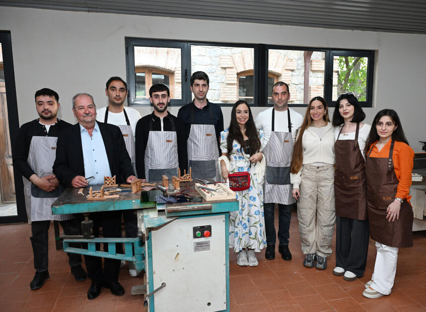 Лейла Алиева и Арзу Алиева приняли участие в открытии после восстановления историко-архитектурных памятников в Шеки