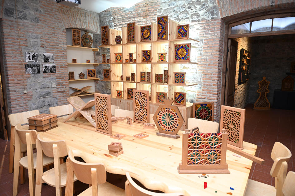 Лейла Алиева и Арзу Алиева приняли участие в открытии после восстановления историко-архитектурных памятников в Шеки