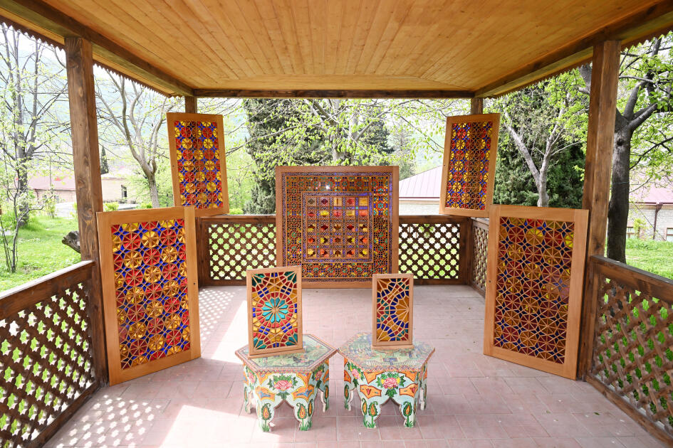 Лейла Алиева и Арзу Алиева приняли участие в открытии после восстановления историко-архитектурных памятников в Шеки