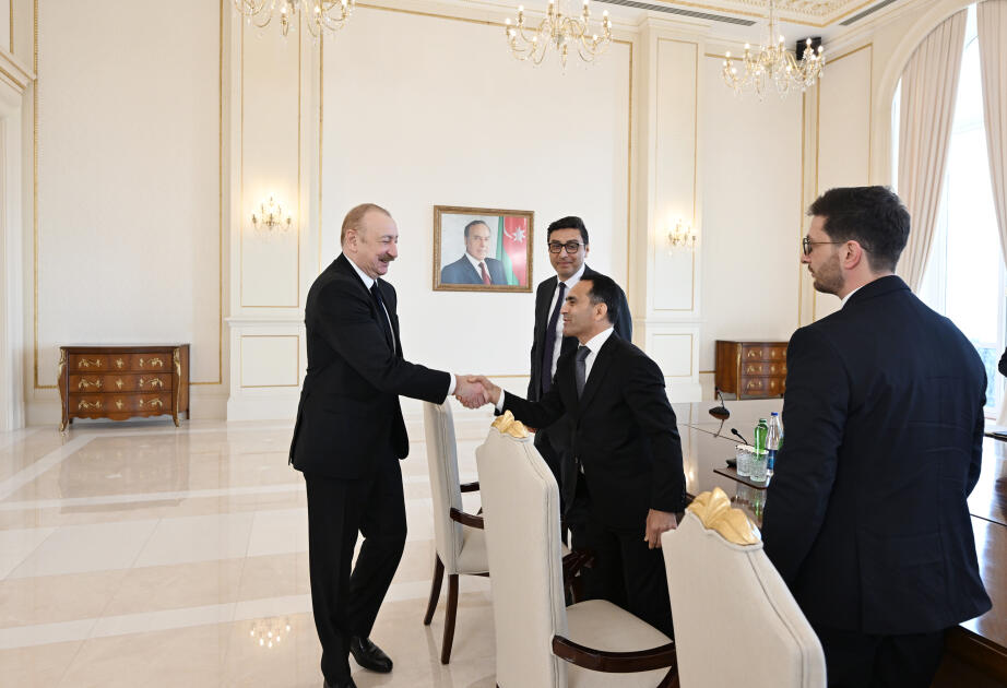 Президент Ильхам Алиев принял борцов, завоевавших первое место в командном зачете на чемпионате Европы