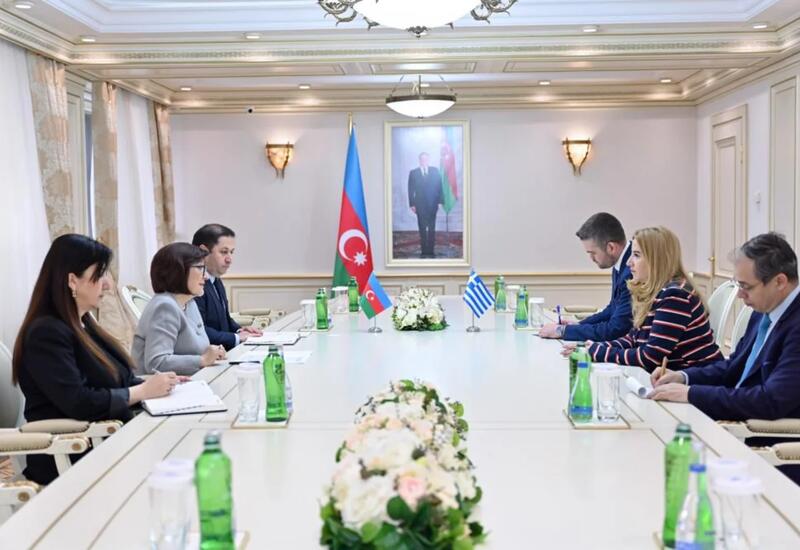 Сахиба Гафарова провела обмен мнениями с послом Греции