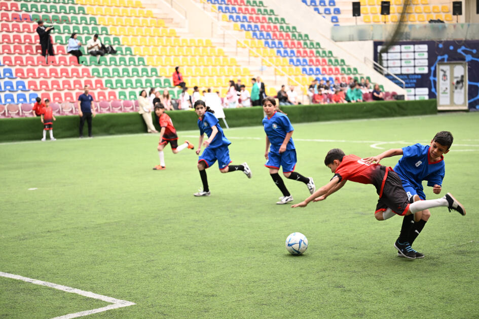Leyla Əliyevanın təşəbbüsü ilə uşaq evlərinin komandaları arasında növbəti minifutbol turniri təşkil olunub
