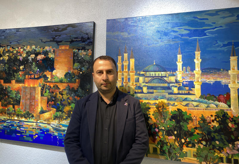 İstanbulda azərbaycanlı rəssamın fərdi sərgisi açılıb