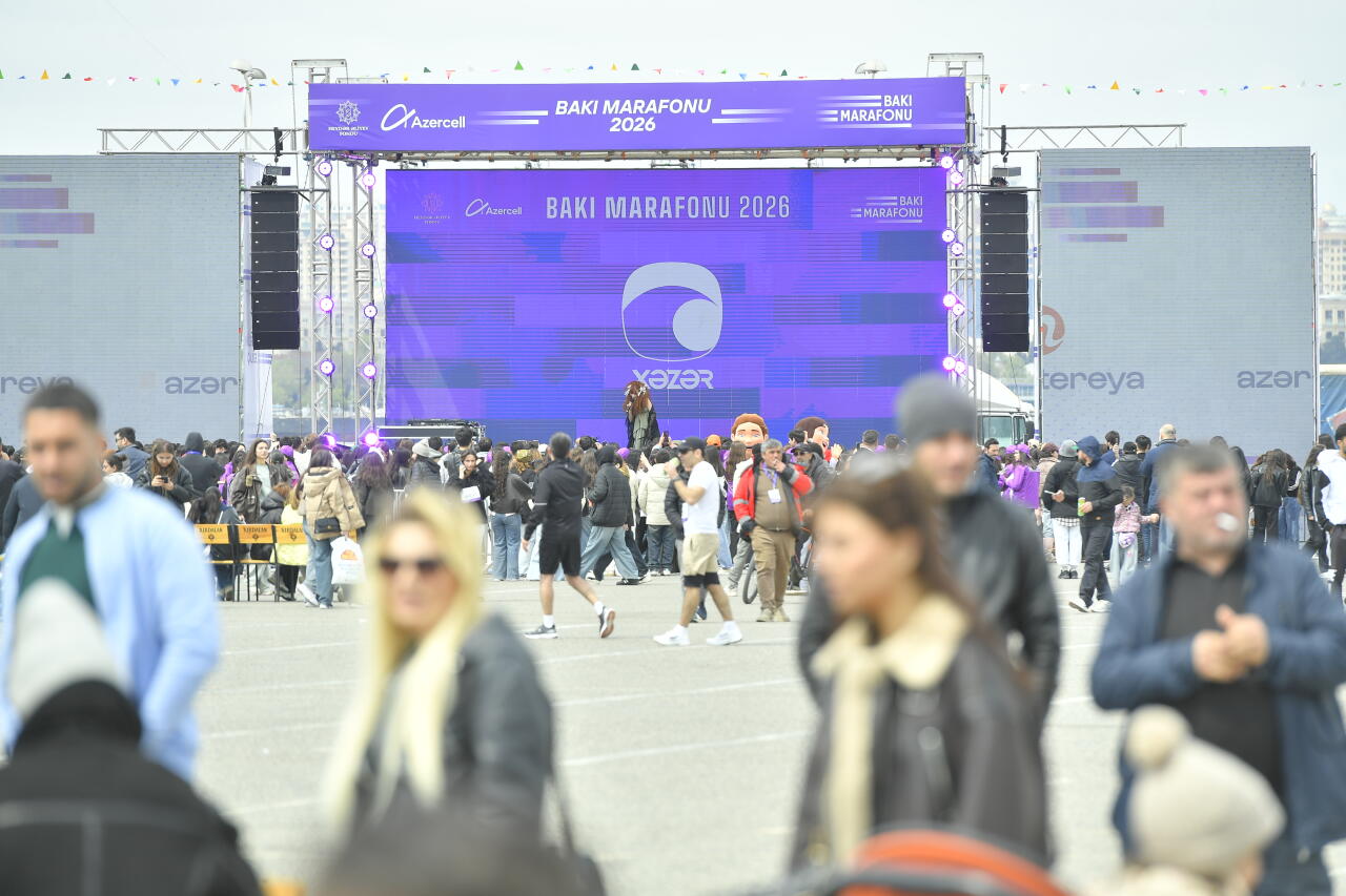 "Bakı Marafonu 2026"ın start və finişində konsert təşkil edilib