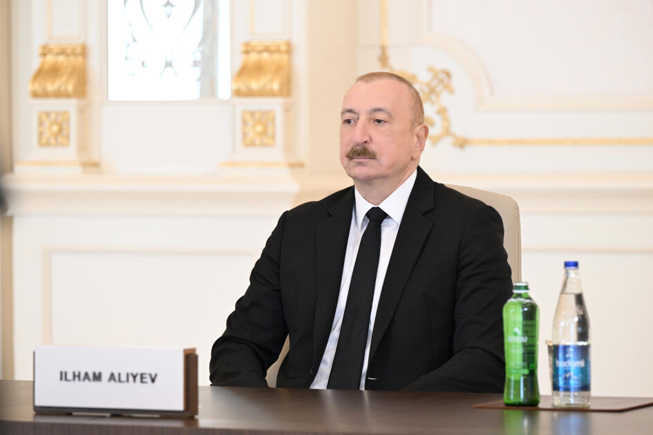 Prezident İlham Əliyev “Avropa Siyasi Birliyi”nin 8-ci Zirvə toplantısında videobağlantı formatında çıxış edib