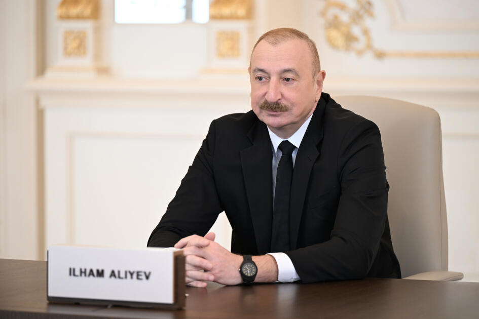 Prezident İlham Əliyev “Avropa Siyasi Birliyi”nin 8-ci Zirvə toplantısında videobağlantı formatında çıxış edib