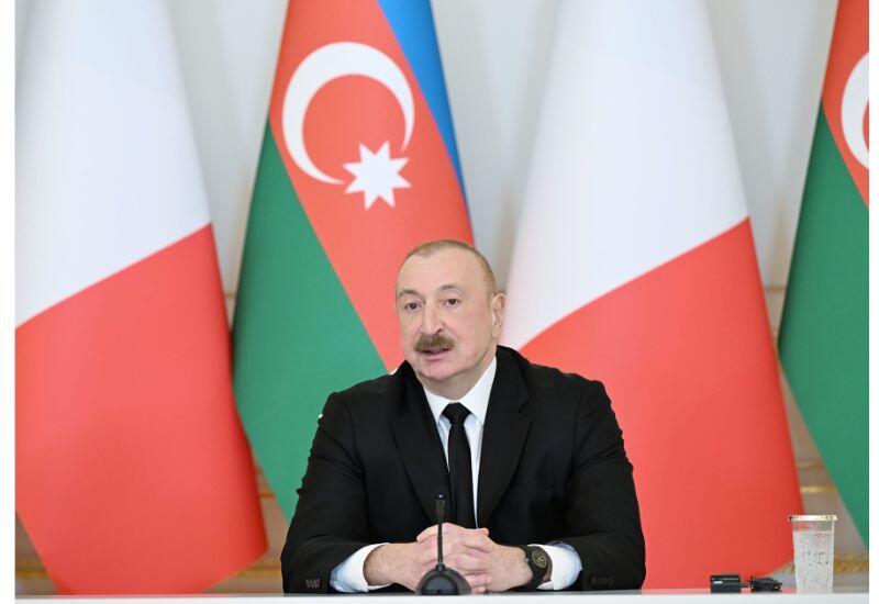 Prezident İlham Əliyev: Azərbaycan və İtaliya strateji tərəfdaşlardır