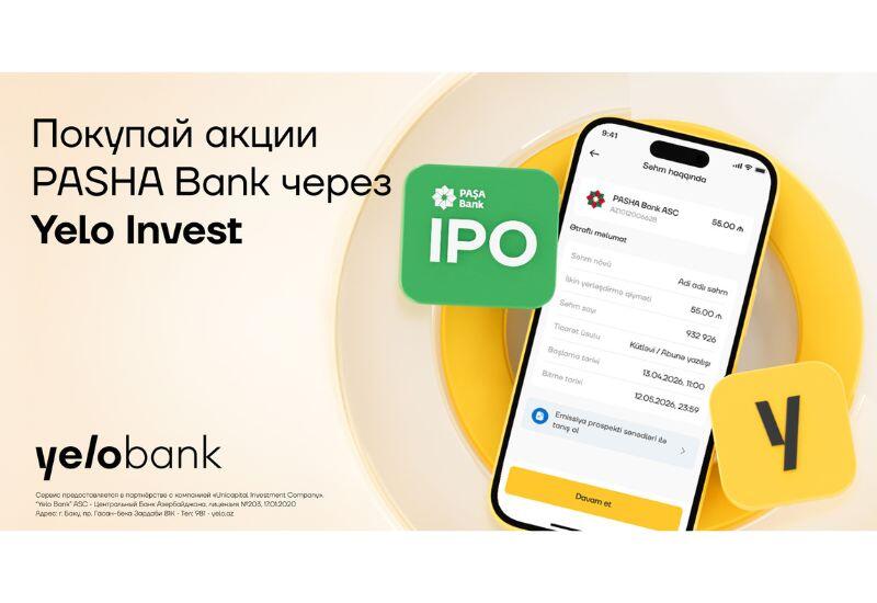 Станьте акционером PASHA Bank с Yelo Invest!