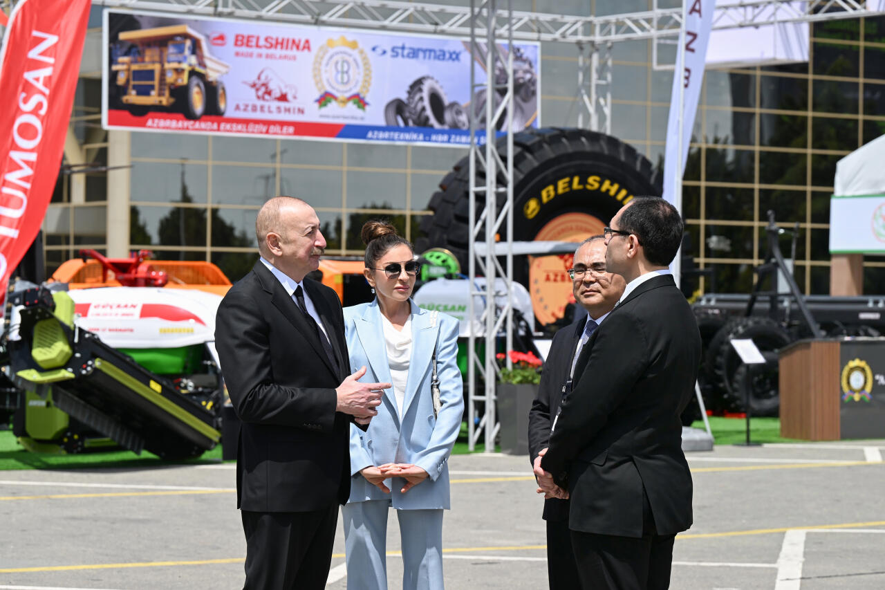 Prezident İlham Əliyev və Birinci xanım Mehriban Əliyeva 19-cu “Caspian Agro Week” və 31-ci “InterFood Azerbaijan” sərgiləri ilə tanış olublar