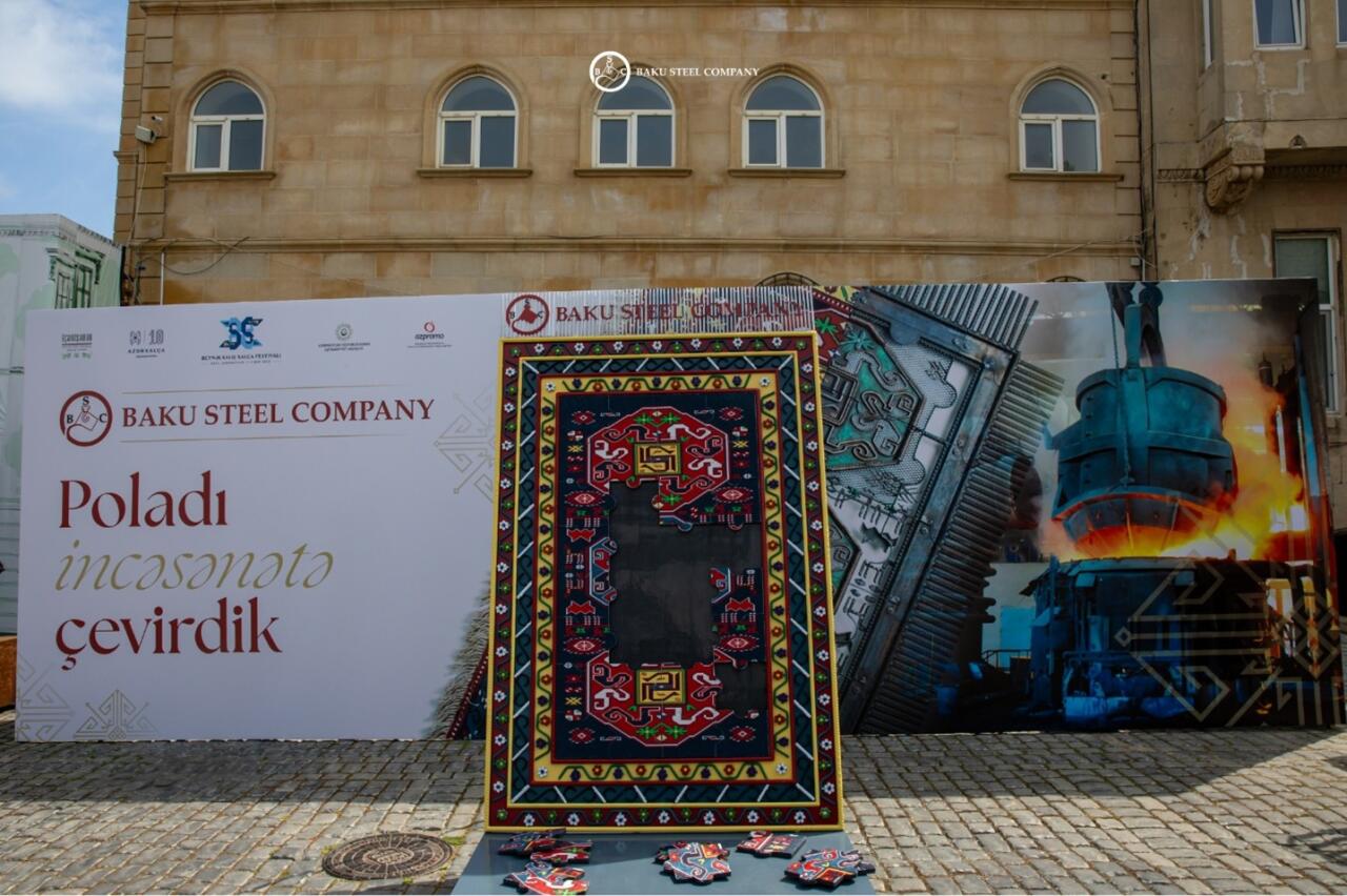 Baku Steel Company представила искусство стали на Фестивале ковра