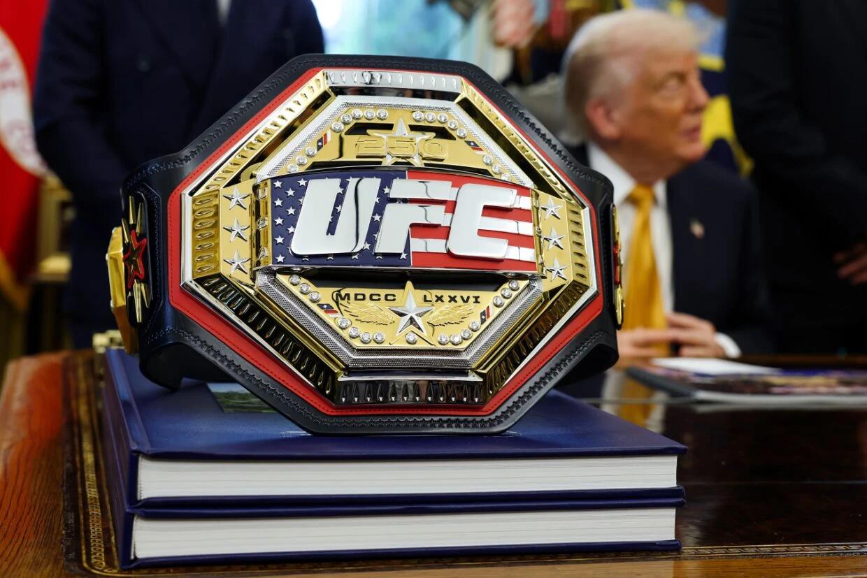 UFC представил специальный пояс для турнира в Белом доме