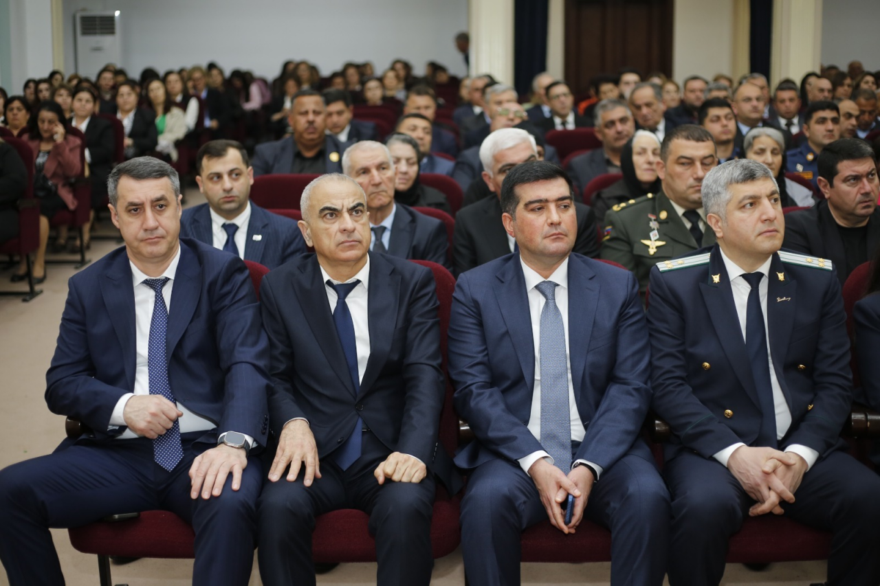 Xaçmaz rayonunda Ümummilli Lider Heydər Əliyevin 103-cü ildönümünə həsr olunmuş konfrans keçirilib
