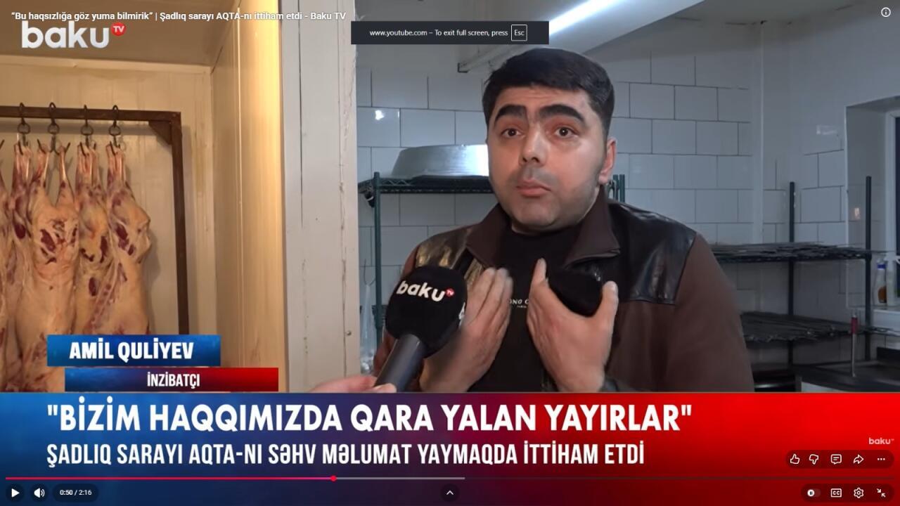 AQTA və şadlıq sarayı arasında gərginlik artır - Görüntülər yayıldı