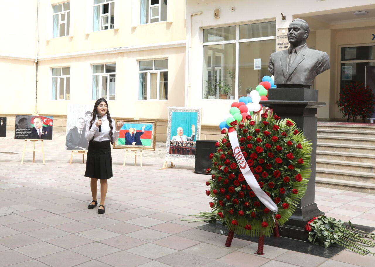 Heydər Əliyev adına Liseydə “Zamana sığmayan ömür” adlı tədbir keçirilib