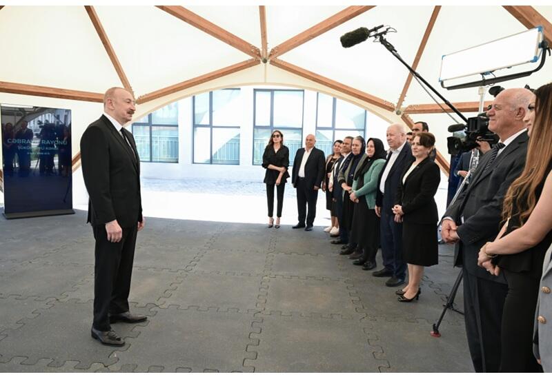 Prezident İlham Əliyev: Cəbrayılda bizim ən böyük Günəş elektrik stansiyaları inşa edilir