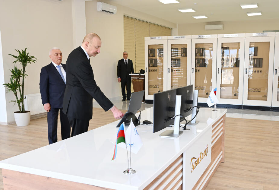 Prezidenti İlham Əliyev Cəbrayıl rayonunun Soltanlı kəndində “Şəfəq” yarımstansiyasının açılışında iştirak edib