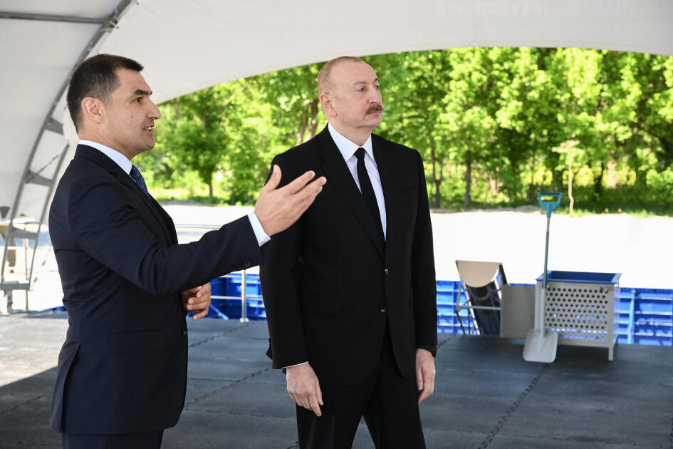 Prezident İlham Əliyev Zəngilan şəhərində sakinlərlə görüşüb, “Zangilan City Park Hotel”in təməlini qoyub