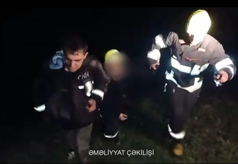 Dağlıq ərazidə köməksiz qalan şəxslər xilas ediliblər