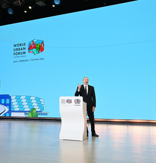 Prezident İlham Əliyev Bakı Olimpiya Stadionunun ərazisində WUF13 ilə bağlı görülən işlərlə tanış olub