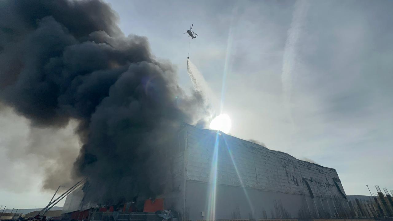 Lökbatandakı yanğının söndürülməsinə 40 texnika, 2 helikopter cəlb olunub