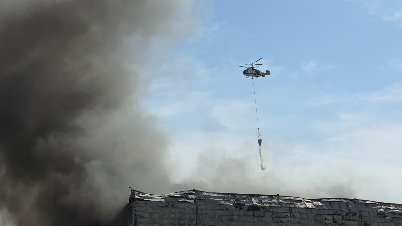 Lökbatandakı yanğının söndürülməsinə 40 texnika, 2 helikopter cəlb olunub