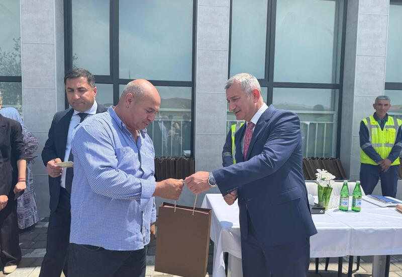 Zəngilan şəhərinə köçən daha 59 ailəyə evlərinin açarları təqdim olunub