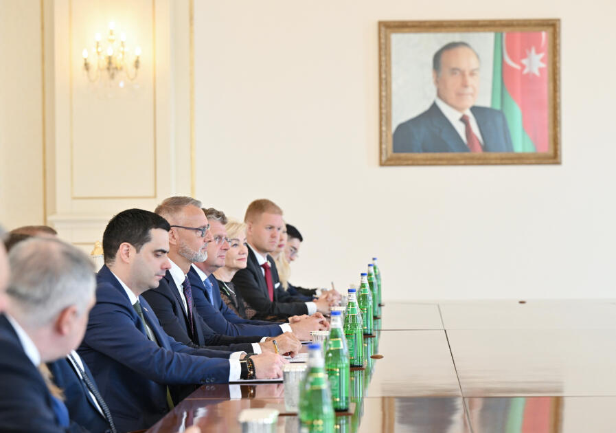 Президент Ильхам Алиев принял делегацию во главе с председателем Национального совета Словакии