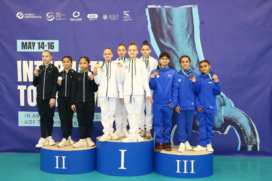 В Баку проходит международный турнир по спортивной гимнастике AGF Trophy
