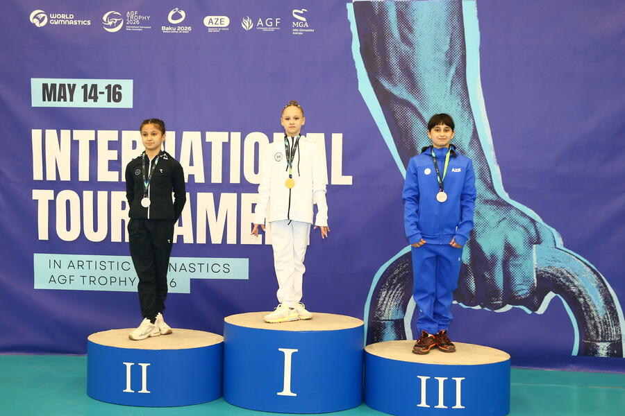В Баку проходит международный турнир по спортивной гимнастике AGF Trophy