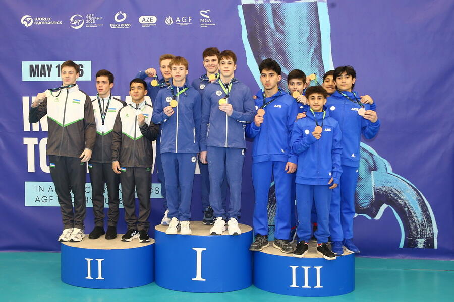 В Баку проходит международный турнир по спортивной гимнастике AGF Trophy