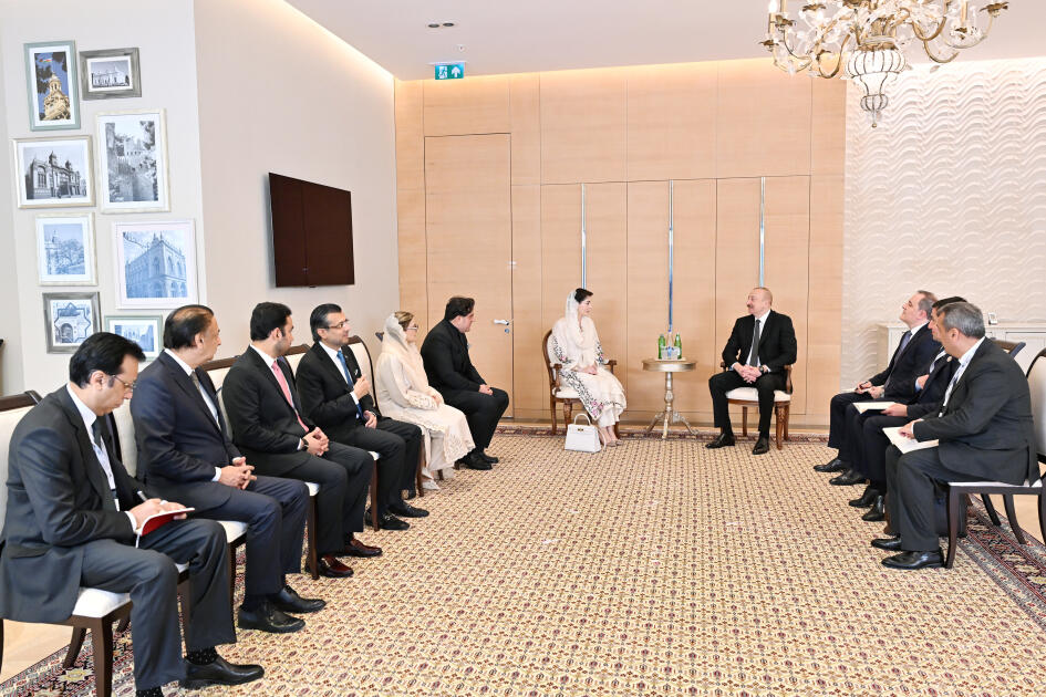 Prezident İlham Əliyev Pakistanın Pəncab əyalətinin Baş nazirini qəbul edib
