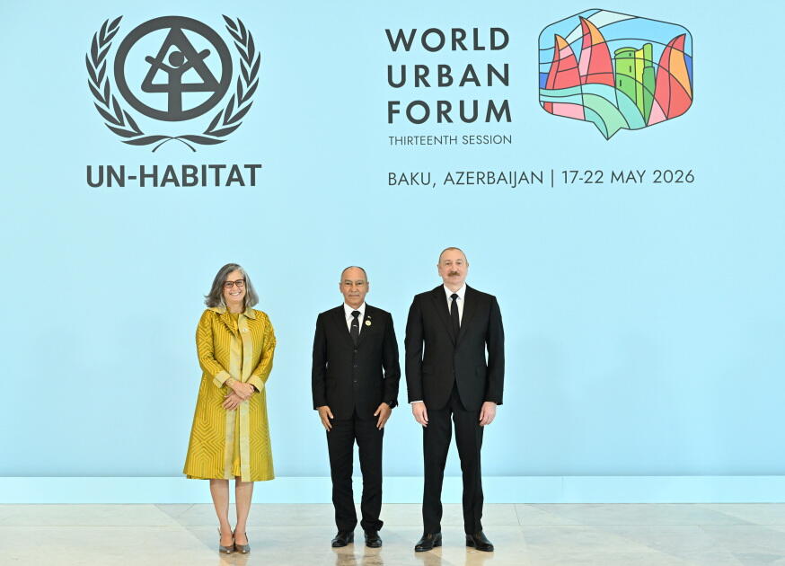 Prezident İlham Əliyev və Birinci xanım Mehriban Əliyeva Ümumdünya Şəhərsalma Forumunun 13-cü Sessiyasının açılış mərasimində iştirak ediblər