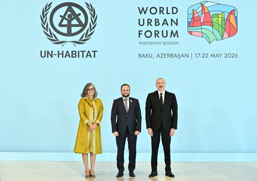 Prezident İlham Əliyev və Birinci xanım Mehriban Əliyeva Ümumdünya Şəhərsalma Forumunun 13-cü Sessiyasının açılış mərasimində iştirak ediblər