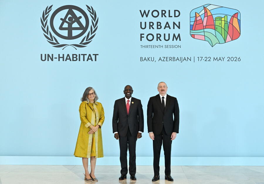 Prezident İlham Əliyev və Birinci xanım Mehriban Əliyeva Ümumdünya Şəhərsalma Forumunun 13-cü Sessiyasının açılış mərasimində iştirak ediblər