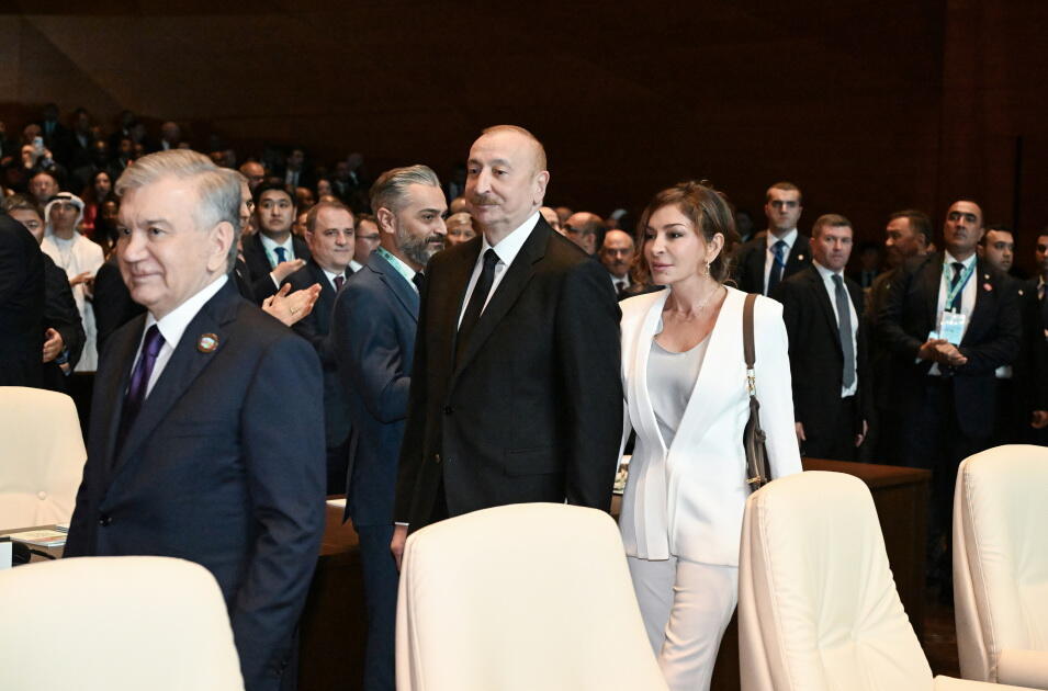 Prezident İlham Əliyev və Birinci xanım Mehriban Əliyeva Ümumdünya Şəhərsalma Forumunun 13-cü Sessiyasının açılış mərasimində iştirak ediblər