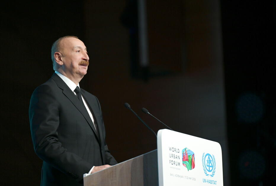 Prezident İlham Əliyev və Birinci xanım Mehriban Əliyeva Ümumdünya Şəhərsalma Forumunun 13-cü Sessiyasının açılış mərasimində iştirak ediblər