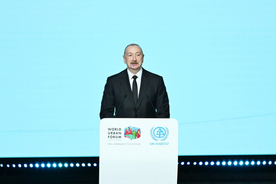Prezident İlham Əliyev və Birinci xanım Mehriban Əliyeva Ümumdünya Şəhərsalma Forumunun 13-cü Sessiyasının açılış mərasimində iştirak ediblər