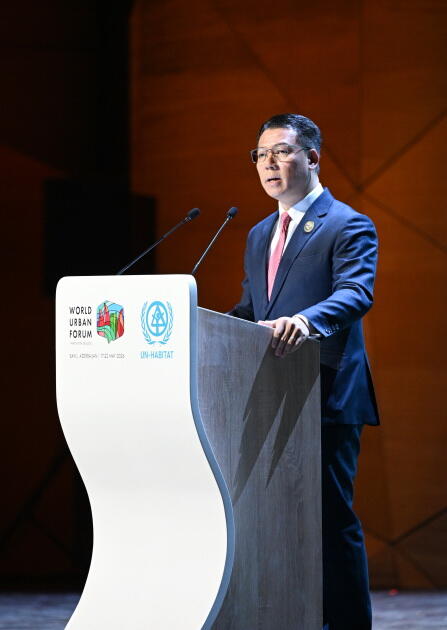 Prezident İlham Əliyev və Birinci xanım Mehriban Əliyeva Ümumdünya Şəhərsalma Forumunun 13-cü Sessiyasının açılış mərasimində iştirak ediblər