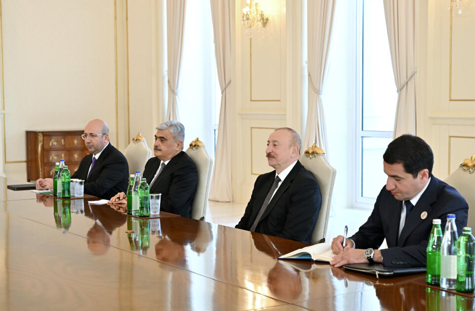 Prezident İlham Əliyev Belarus Milli Assambleyası Nümayəndələr Palatasının sədrini qəbul edib