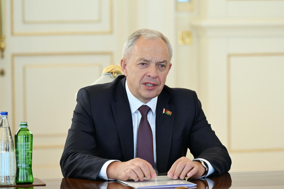 Prezident İlham Əliyev Belarus Milli Assambleyası Nümayəndələr Palatasının sədrini qəbul edib
