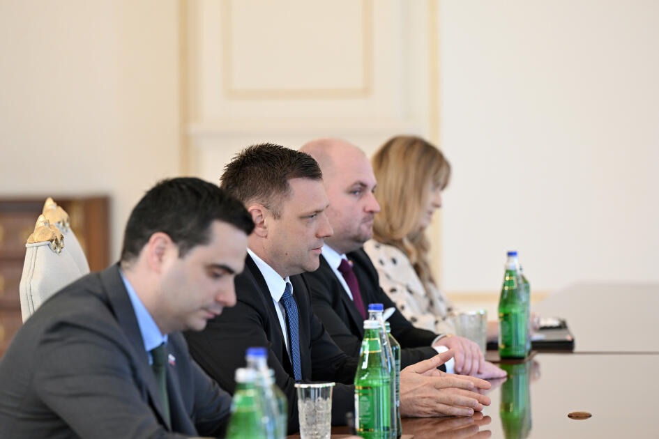 Prezident İlham Əliyev Slovakiya Baş nazirinin müavinini qəbul edib