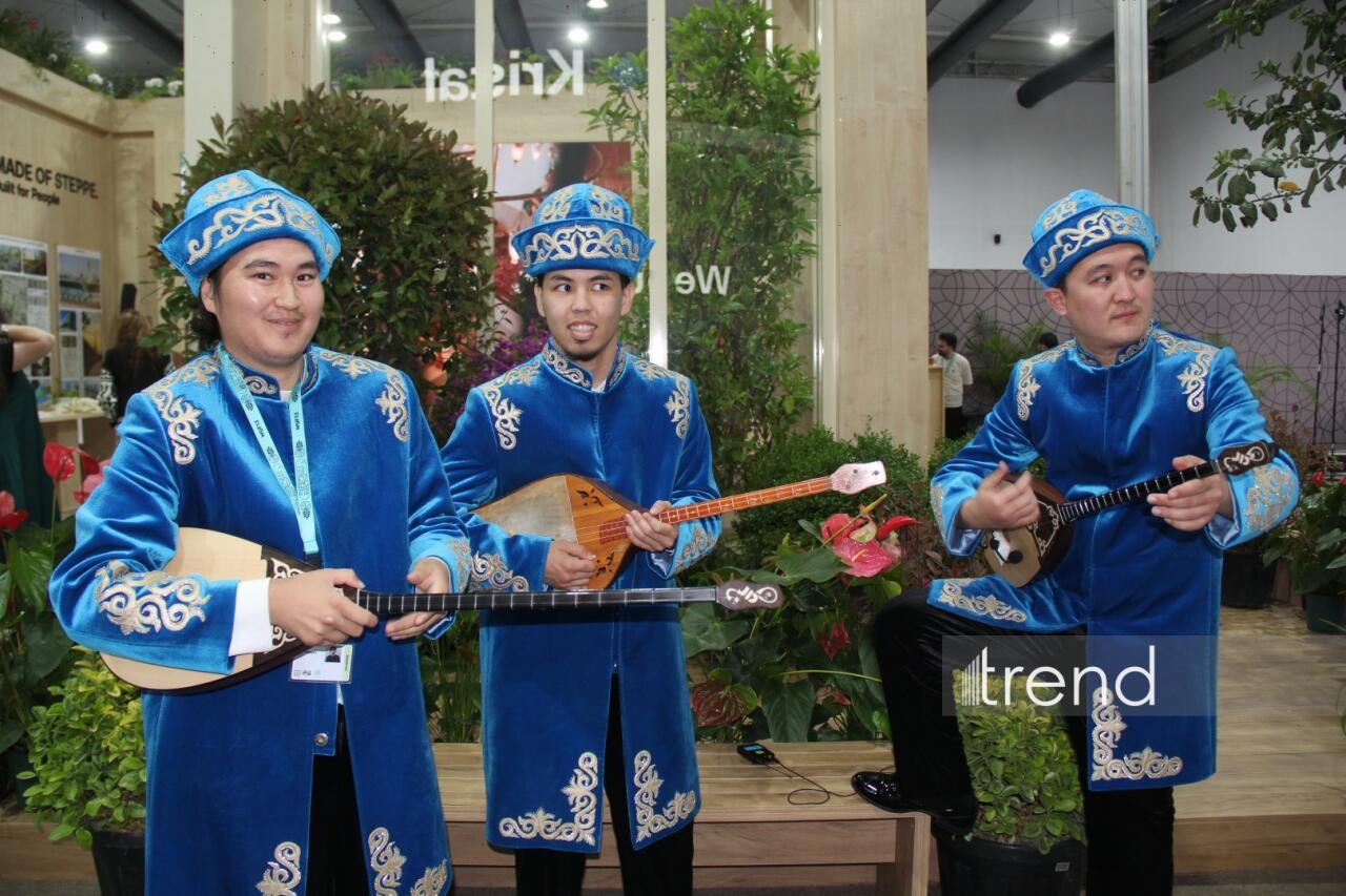 Самые яркие участники WUF13 в Баку в национальных костюмах - весь мир в одном павильоне
