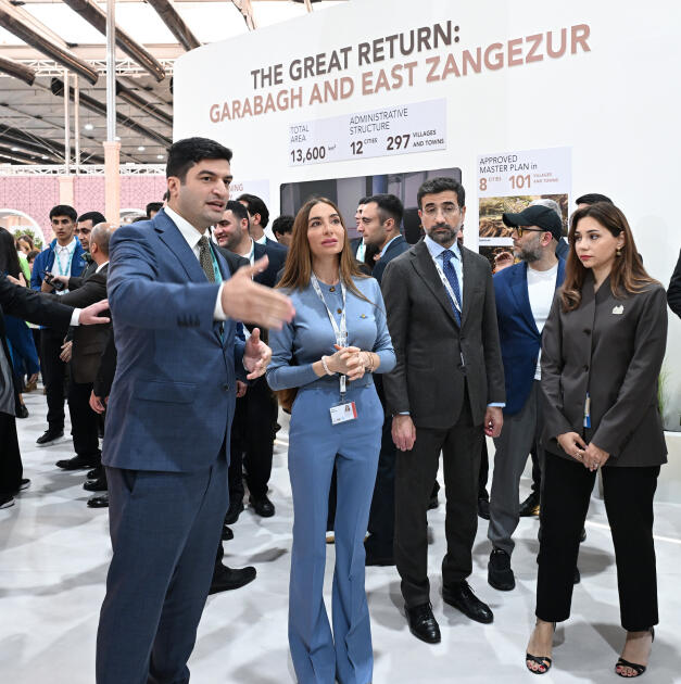 Лейла Алиева и Арзу Алиева ознакомились с выставкой Urban Expo