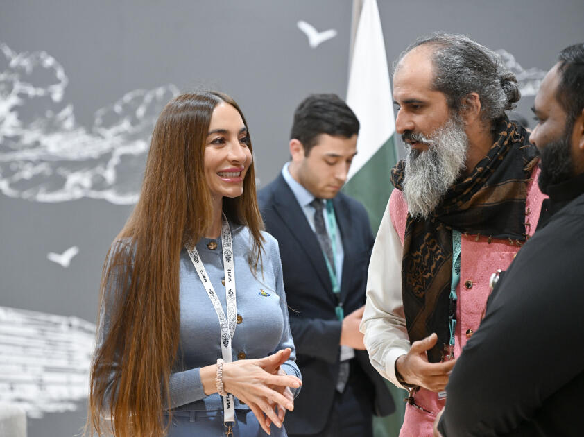 Лейла Алиева и Арзу Алиева ознакомились с выставкой Urban Expo