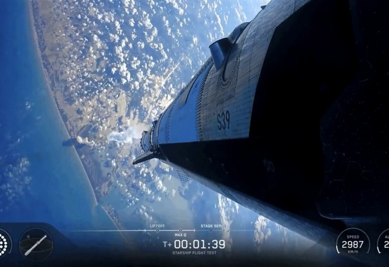 Полет Starship с самой Земли до космоса